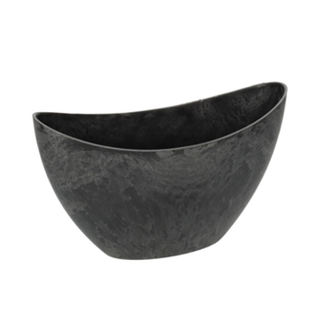 Grå bådformet skjuler – 24x10x14 cm